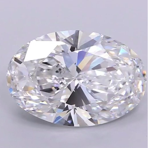 Муассанит 12x14 мм 9 карат Огранка: Овал Цвет: бесцветный (белый)