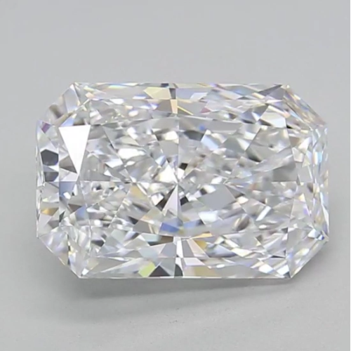Муассанит 12x16 мм 15 карат Огранка: Радиант Цвет: бесцветный (белый)