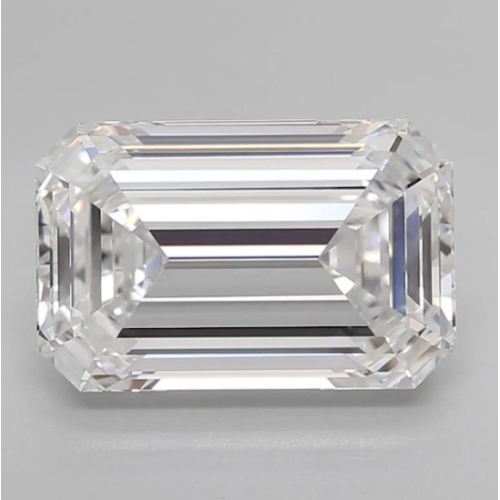 Муассанит 7x9 мм 3 карата Огранка: Изумруд Цвет: бесцветный (белый)