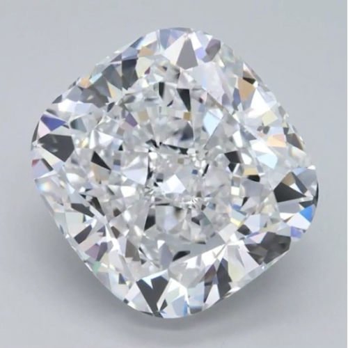 Муассанит 3,5x3,5 мм 0,25 карата Огранка: Кушон Цвет: бесцветный (белый)