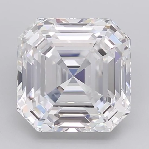 Муассанит 5,5x5,5 мм 0,8 карат Огранка: Ашер Цвет: бесцветный (белый)