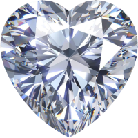 Муассанит 10x10 мм 4 карата Огранка: Сердце Цвет: бесцветный (белый)