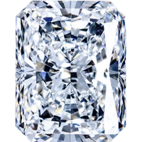 Муассанит 10x12 мм 7,5 карат Огранка: Радиант Цвет: бесцветный (белый)