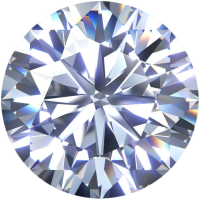 Муассанит 3,5 мм 0,2 карата Огранка: Круглая КР57 (бриллиантовая) Цвет: бесцветный (белый)