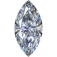 Муассанит 10x16 мм 8 карат Огранка: Маркиз Цвет: бесцветный (белый)