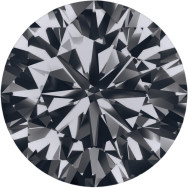 Муассанит 3 мм 0,1 карата Огранка: Круглая КР57 (бриллиантовая) Цвет: серый