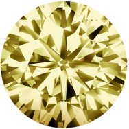 Муассанит 3 мм 0,1 карата Огранка: Круглая КР57 (бриллиантовая) Цвет: жёлтый