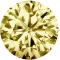 Муассанит 3 мм 0,1 карата Огранка: Круглая КР57 (бриллиантовая) Цвет: жёлтый