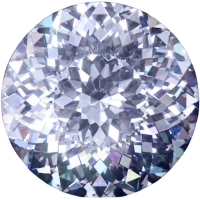 Муассанит 10 мм 4 карата Огранка: Португальская Цвет: бесцветный (белый)