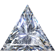 Муассанит 2x2 мм 0,03 карата Огранка: Треугольник Цвет: бесцветный (белый)